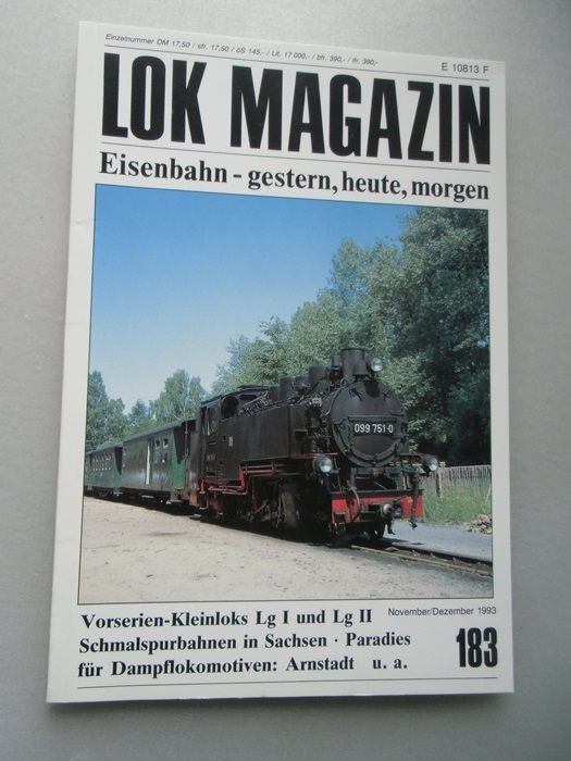LOK Magazin Eisenbahn gestern heute morgen Nr. 183 Nov. / Dez. 1993