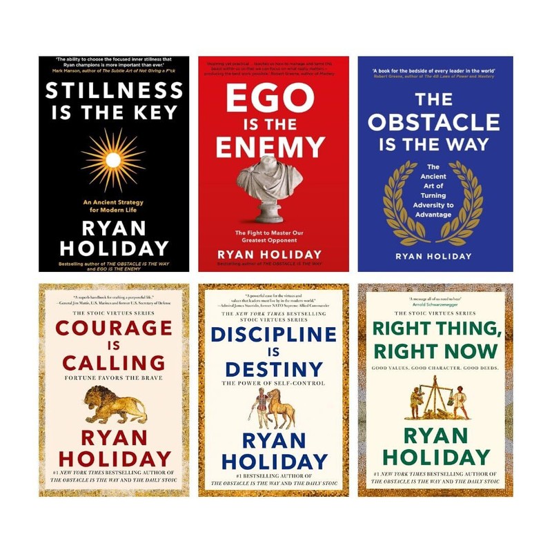 The Ryan Holiday Collection 6 Books Set Stillness Is The Key Courage Is Calling