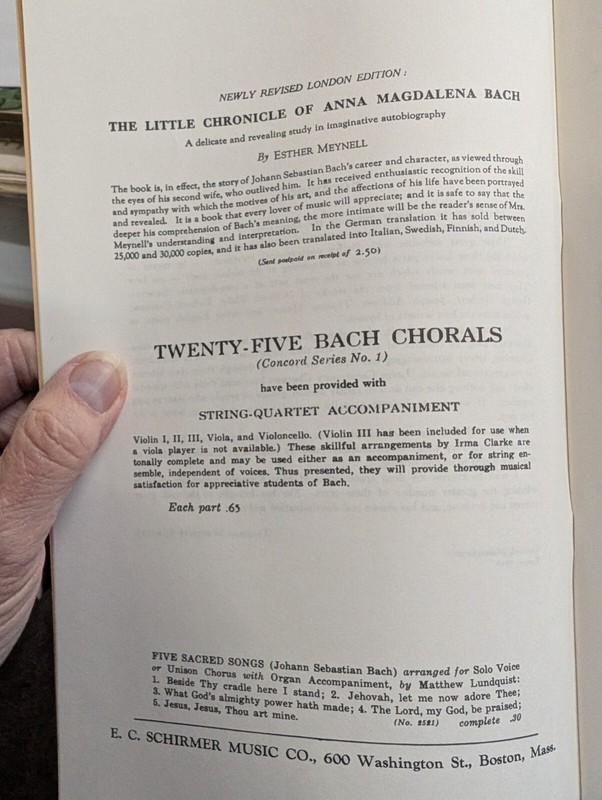 Johan Sebastian Bach 131 Chorals in 5 books CS No 1 25 chorals 4 copies 250318 gallery