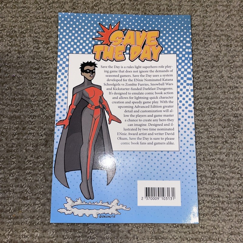Save The Day- Basic Rules- Okum Arts Games David Okum RPG Very Good Condition gallery