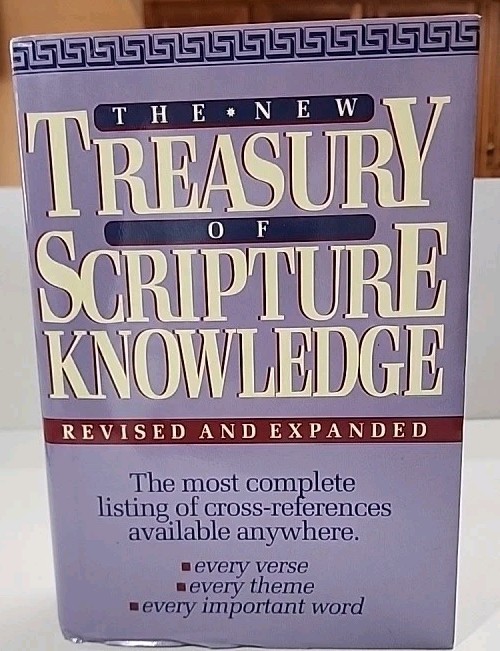 The New Treasury of SCRIPTURE KNOWLEDGE Revised by Smith, 1992 HB DJ Bible Study