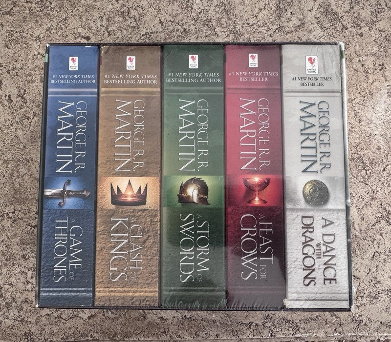 George R R Martin’s Game of Thrones 5-Book Boxed Set Song of Ice and Fire Sealed
