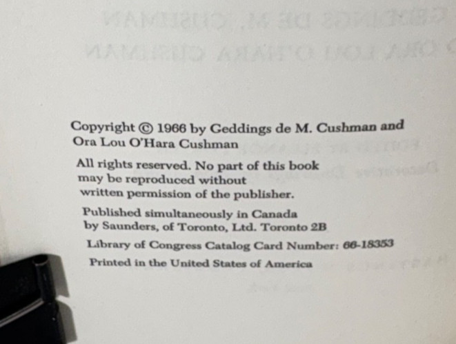 Treasured Southern Family Recipes Geddings de M. Cushman, 475 Recipes, 1966 gallery