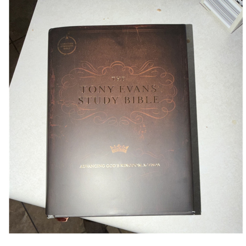Tony Evans The Tony Evans Study Bible Holman Bible Publishers HC Dust Jacket