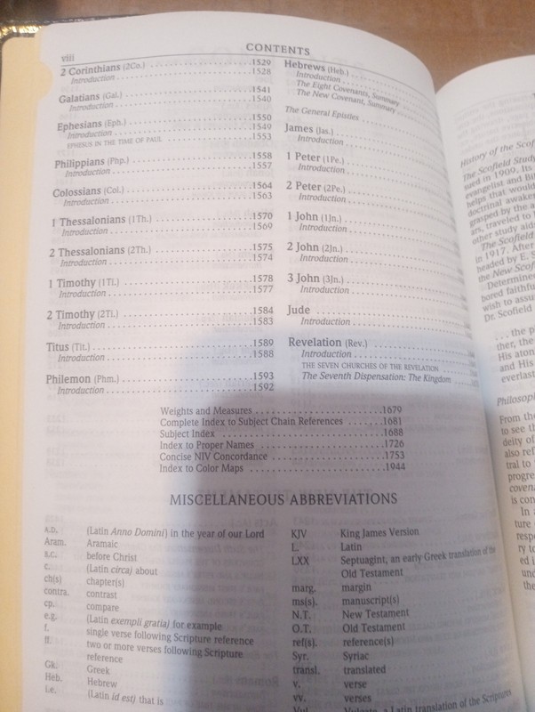 Holy Bible- Scofield Study System -NIV Red Letter- Indexed-Oxford Press -2004 gallery
