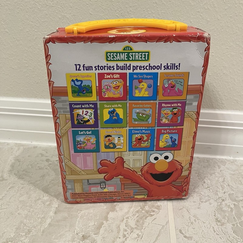 Sesame Street Book Block Library Box Set of 12 Board Books 2012 10+ Months gallery
