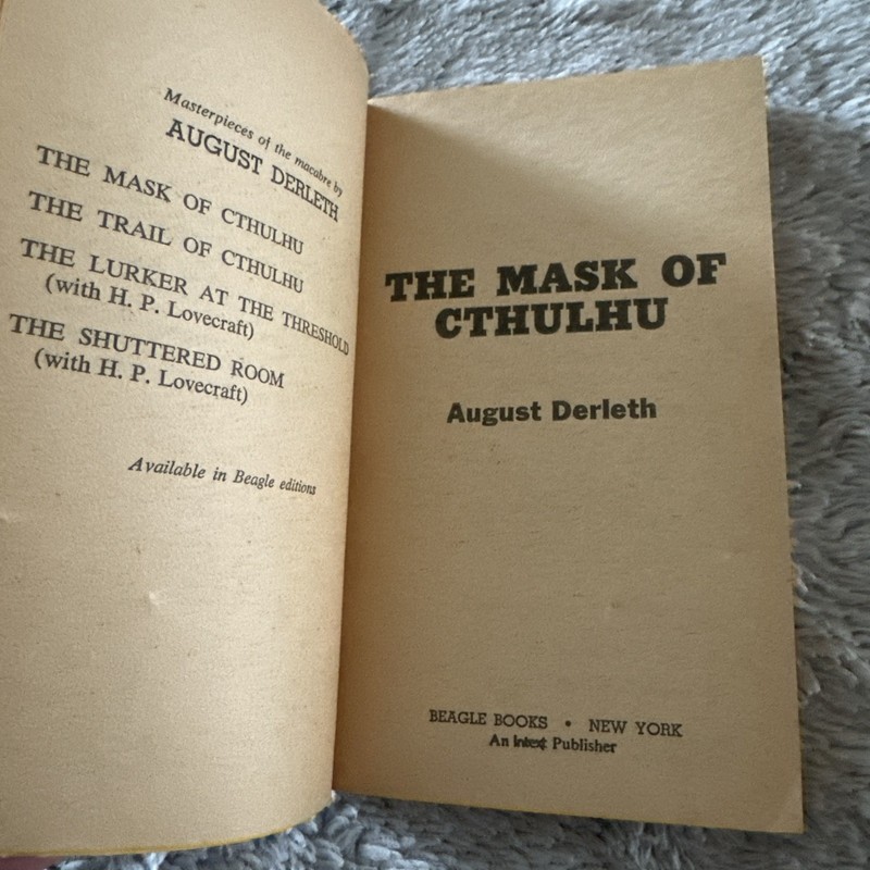 The Mask of Cthulhu August Derleth 1971 Boxer Horror Collection Paperback First gallery