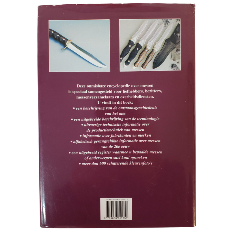 Messen Encyclopedie (Encyclopedia of Knives) By A E Hartink. Written in Dutch HC gallery