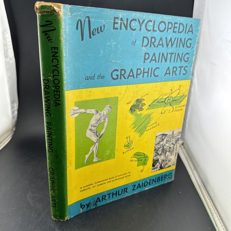 New Encyclopedia Of Drawing, Painting and the Graphic Arts Book Vintage 1961 gallery