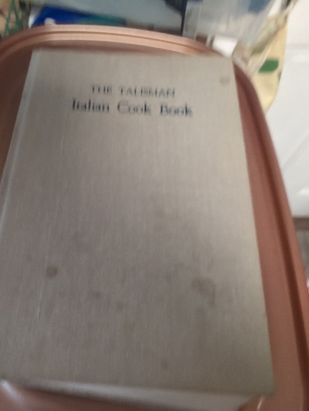 Ada Boni, THE TALISMAN ITALIAN COOKBOOK, 1950, Crown Publishing, HB, 292 Pages