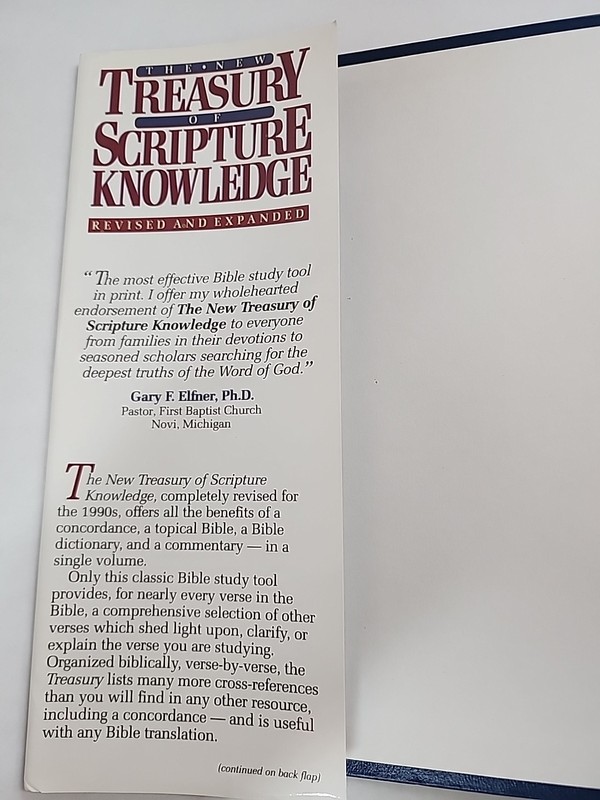 The New Treasury of SCRIPTURE KNOWLEDGE Revised by Smith, 1992 HB DJ Bible Study gallery