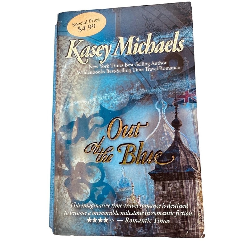 Out Of The Blue by Kasey Michaels 1995 Paperback Regency Time Travel Romance