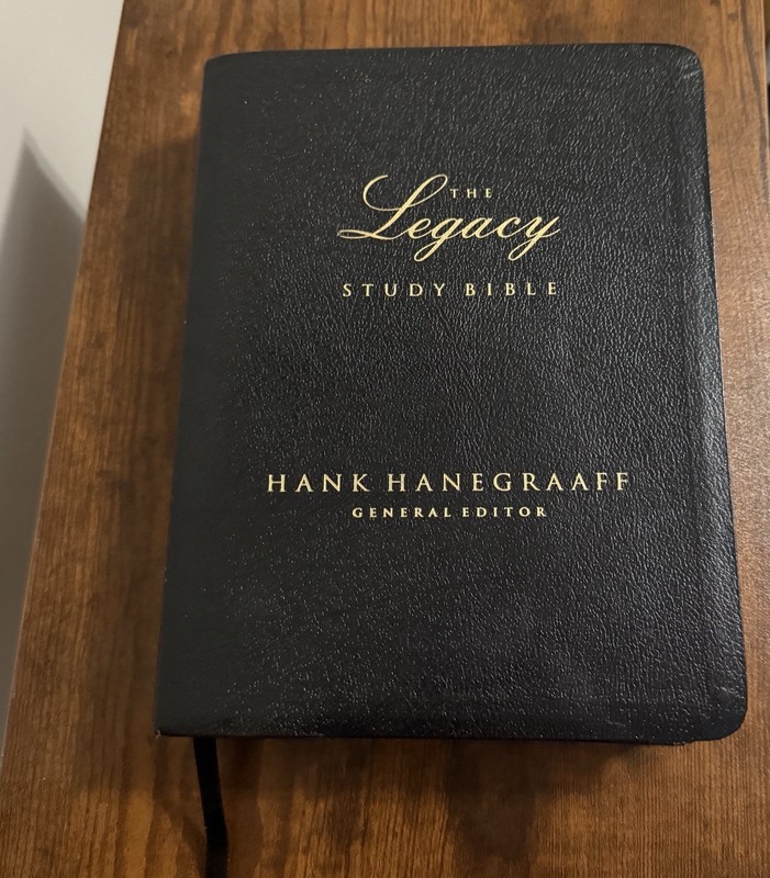 Legacy Study Bible NKJV Hank Hanegraaff 2007 Bonded Leather