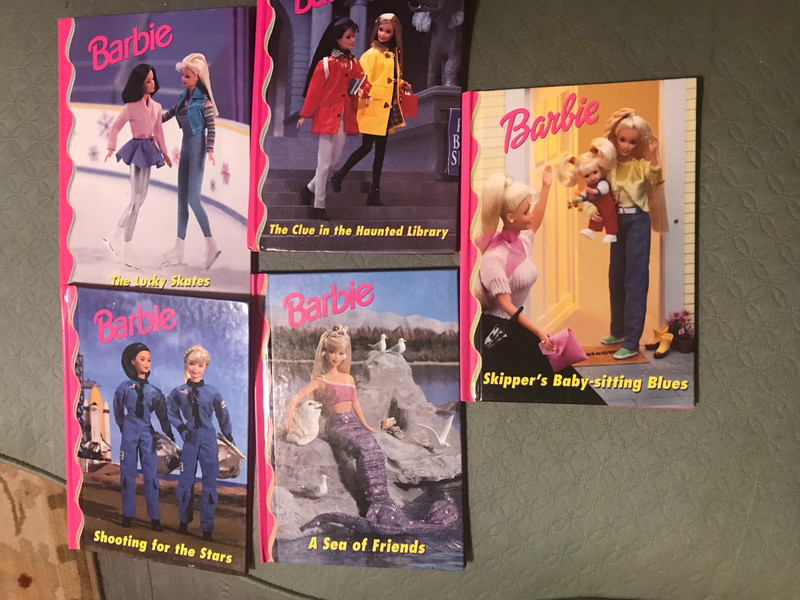 Barbie and Friends Book club series; lot of 5 books. Grolier. Hardcover. 90s 6