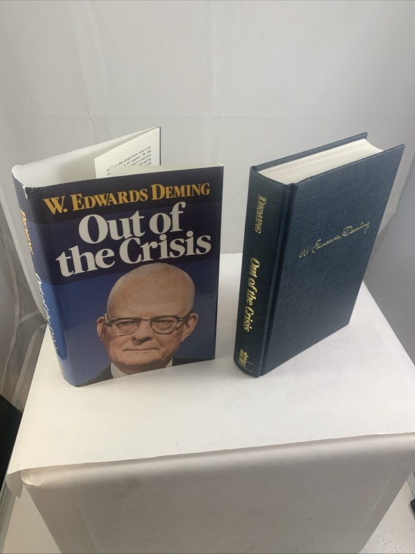 W Edwards Deming Out Of The Crisis HB Signed Book Collectible WWII Japan ABG #18