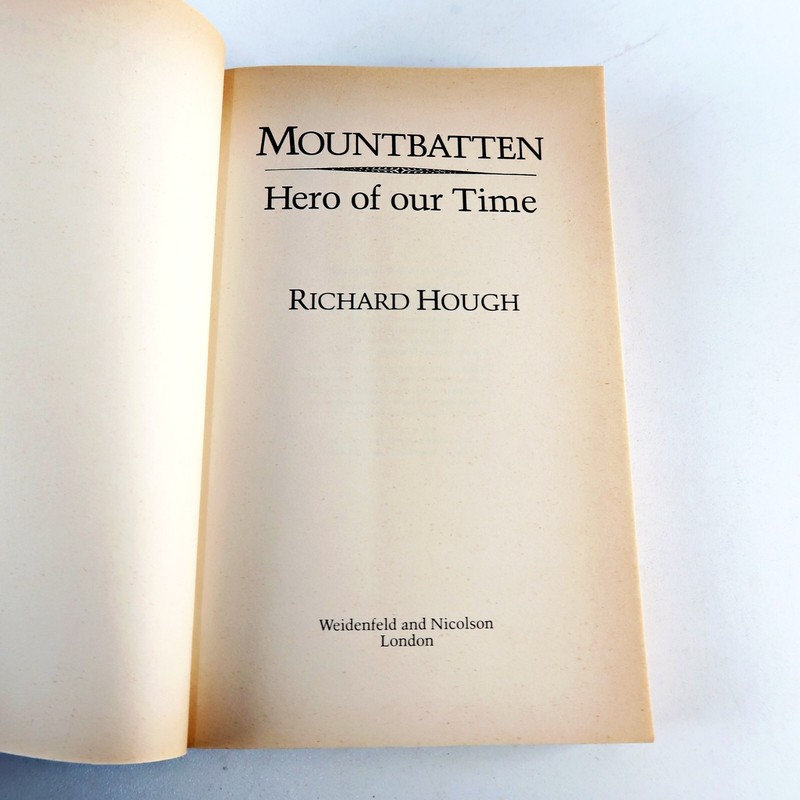Mountbatten Hero of Our Time by Richard Hough Paperback Royalty Biography Book gallery
