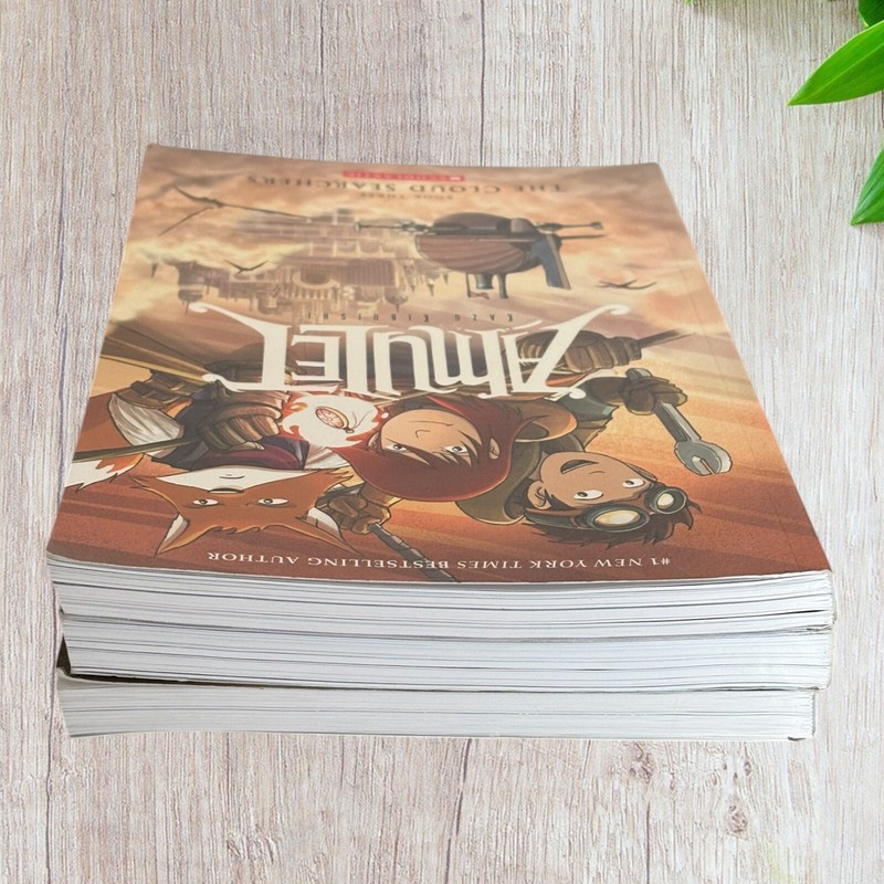 Amulet Books Series by Kazu Kibuishi Graphic Novels Preowned VGC Books 1, 2, 3 gallery