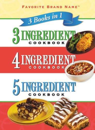 3 Books in 1 3-4-5- Ingredient Cookbook – Plastic Comb – GOOD
