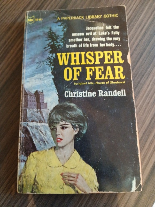 Whisper of Fear by Christine Randell 1961 Gothic Romance Suspense Paperback Fair