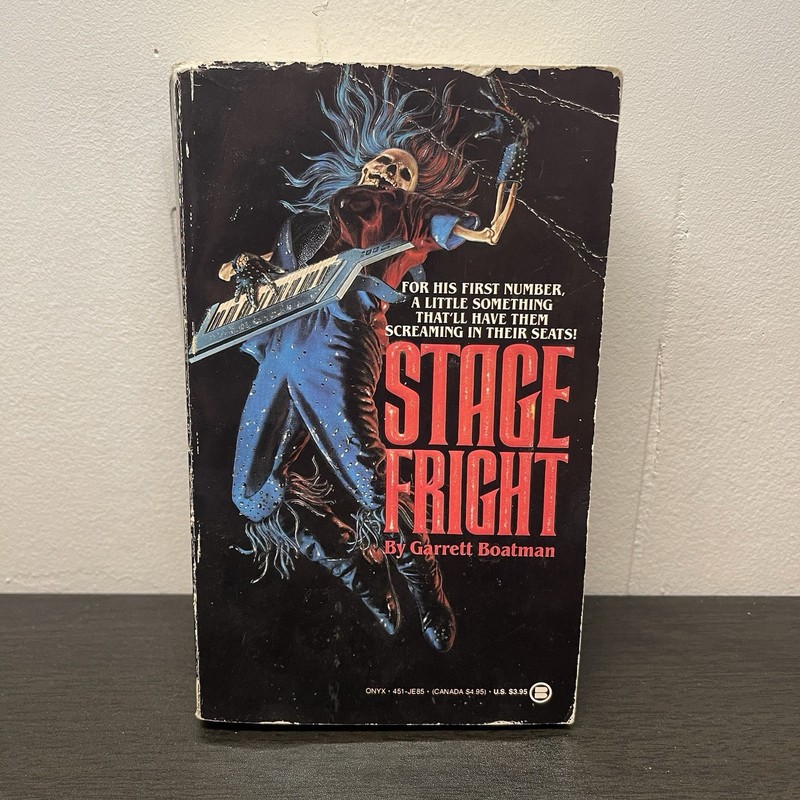 Stage Fright By Garrett Boatman – Vintage Horror Paperback Book – 1st Edition