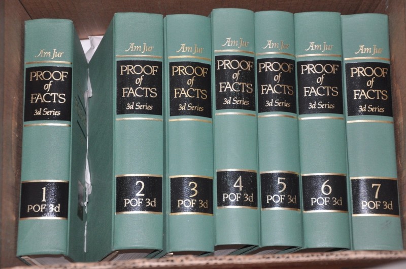 American Jurisprudence 3d Law Books Lot Of 75 Proof Of Facts READ CAREFULLY!!!
