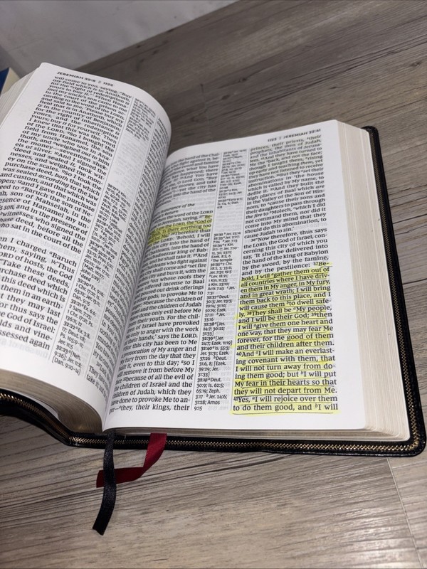 NKJV Deluxe End-of-Verse Reference Bible Personal Size Large Print Recovery gallery