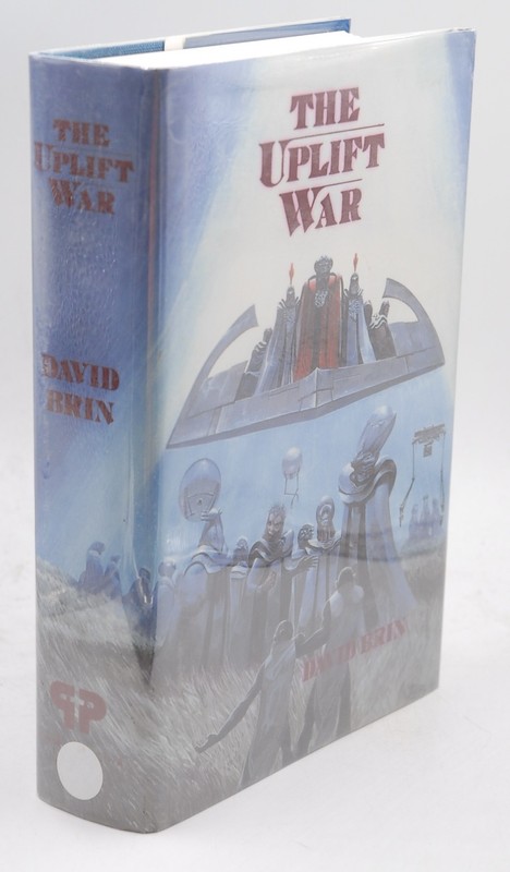 Signed First Edition Brin, David – The Uplift War (Uplift series) Phantasia Pr h