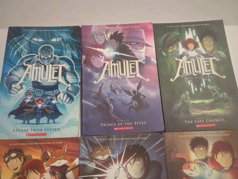 Amulet Book Set Series 1-6 Paperback Book Lot Collection by Kazu Kibuishi gallery