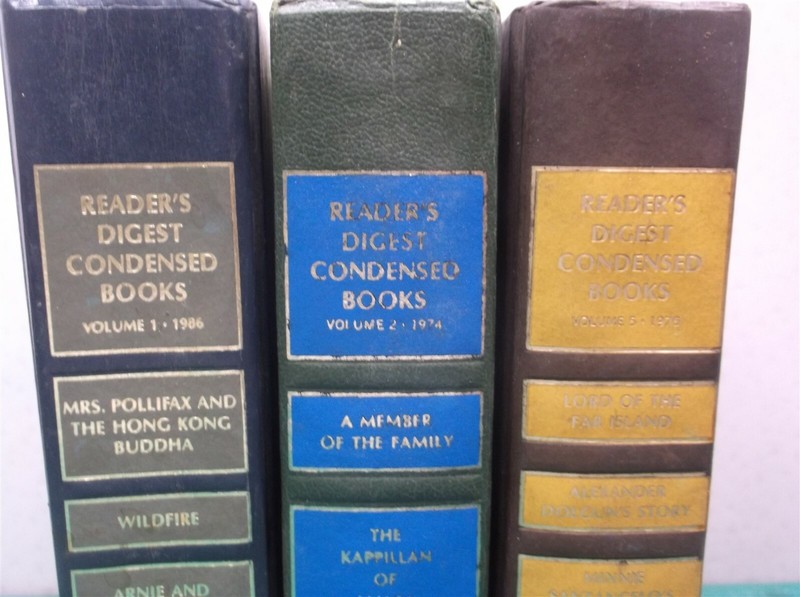 (3) Vtg 1974 volume 2 volume 5 '75 volume 1 '86 Readers Digest Condensed Books gallery