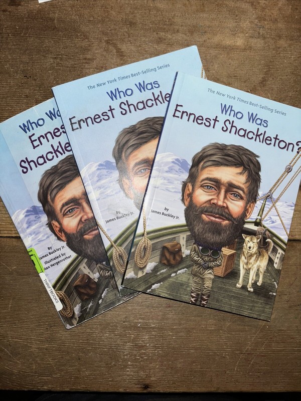 Set of 3 Who Was Ernest Shackleton? by James Buckley;; Jr. (2013, Paperback)