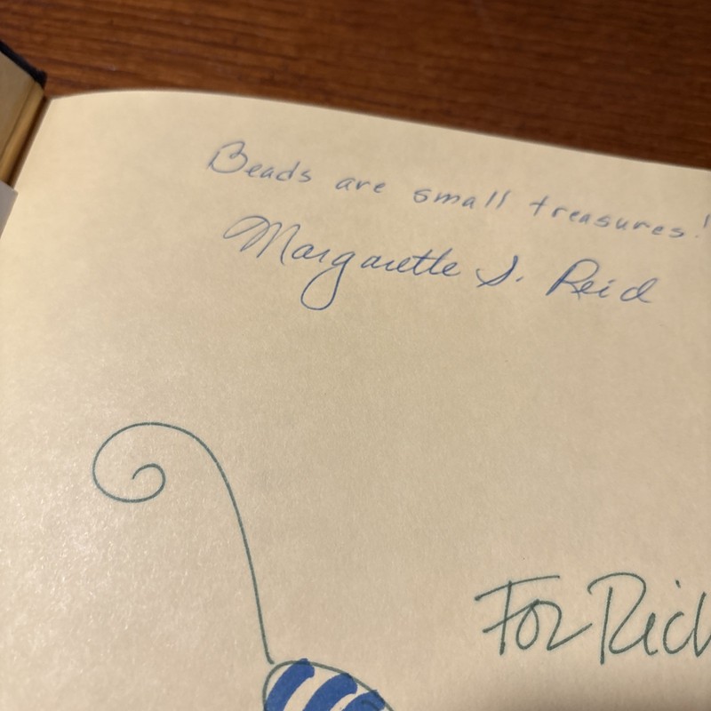 String of Beads by Margarette S. Reid (1997, Hardcover) Double Signed w Sketch! gallery