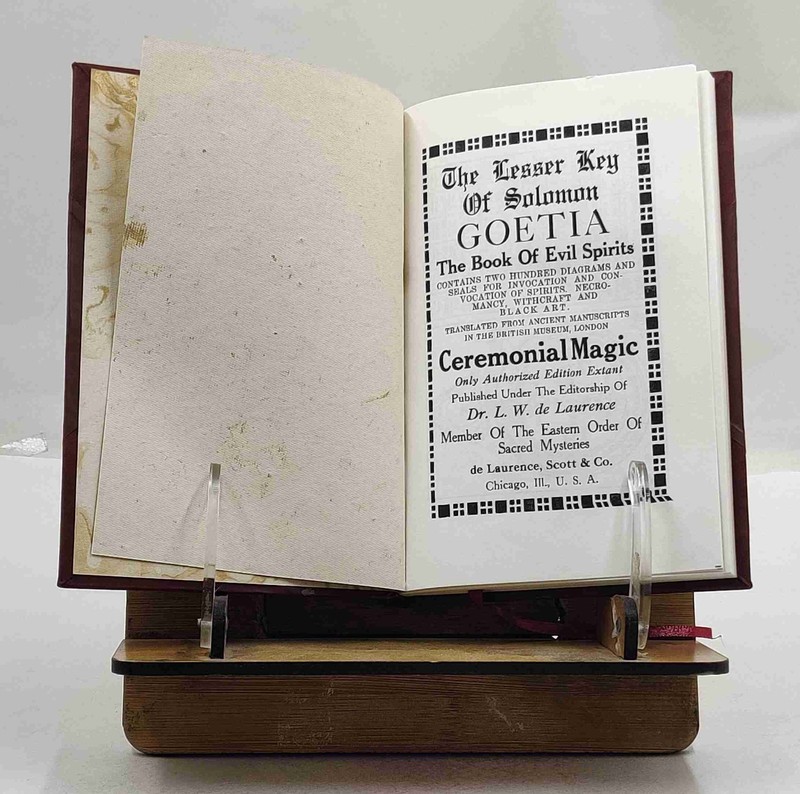 The Lesser Key of Solomon Goetia The Book of Evil Spirits 1916 [Leather Crafted] gallery