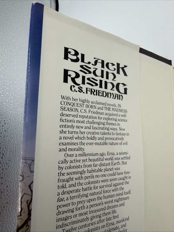 Black Sun Rising C S Friedman Hardcover 1991 DAW Books DJ gallery