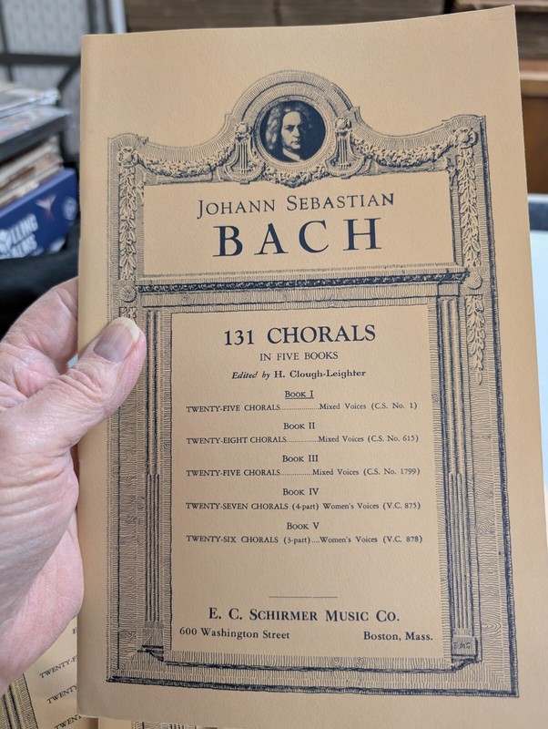 Johan Sebastian Bach 131 Chorals in 5 books CS No 1 25 chorals 4 copies 250318 gallery