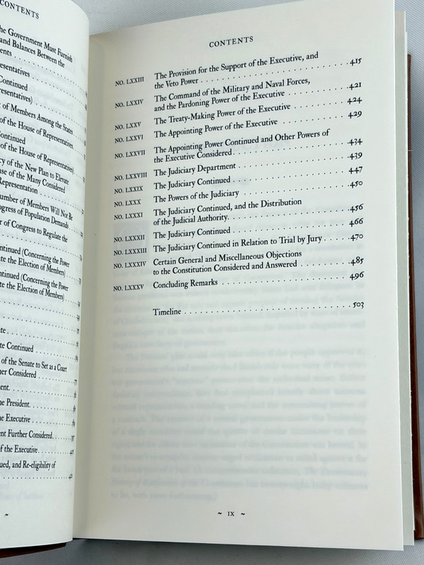 THE FEDERALIST PAPERS Alexander Hamilton James Madison Soft Faux Leather NEW gallery