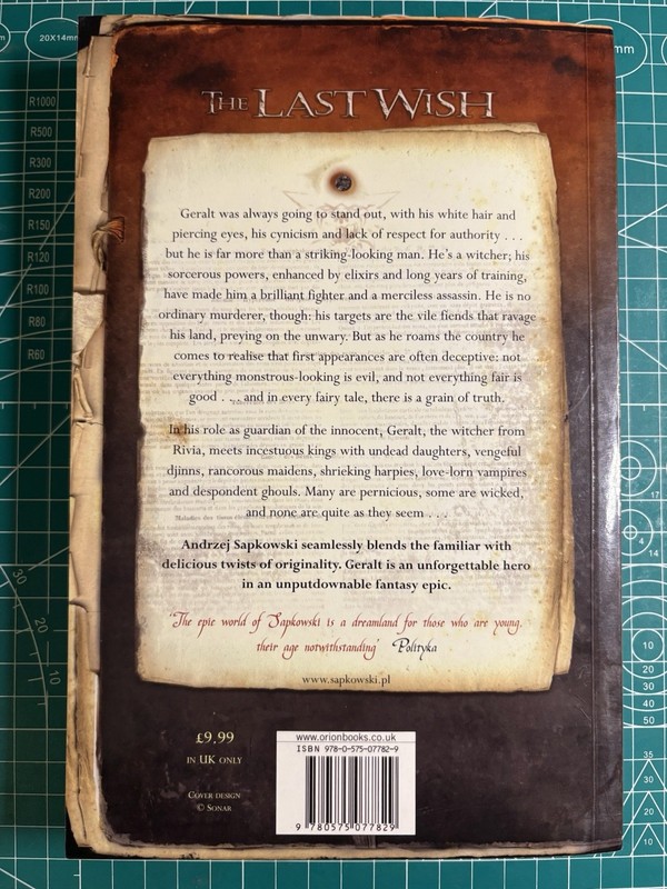 The Last Wish 1st English Ed Softcover Andrzej Sapkowski The Witcher Near Fine! gallery