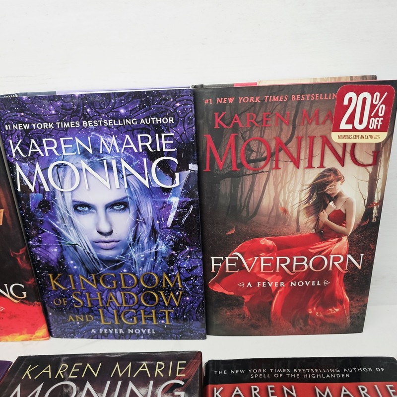 Lot of 9 Out Of 11 ~ HC Hardcover Books ~ Karen Marie Moning ~ FEVER Series gallery