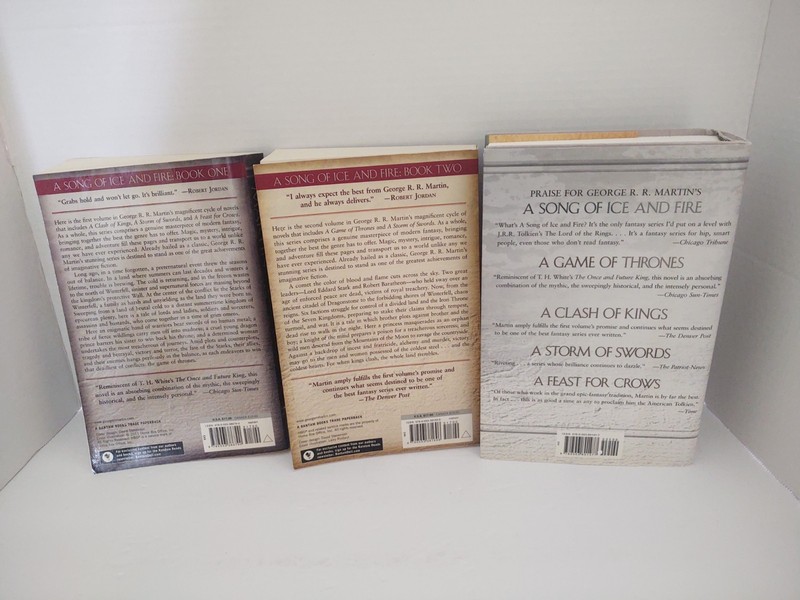 Lot Of 3 GOT Game Of Thrones Book Lot Bundle By George R.R. Martin HC/PB gallery