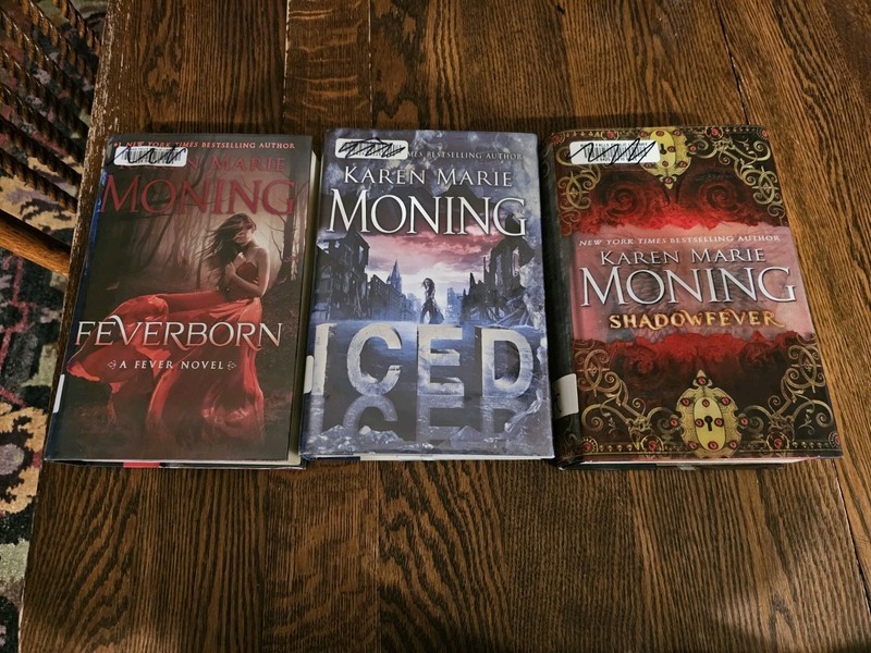 Karen Marie Moning – Fever Series – Lot of 3 Hardcover Novels Books Ex-library