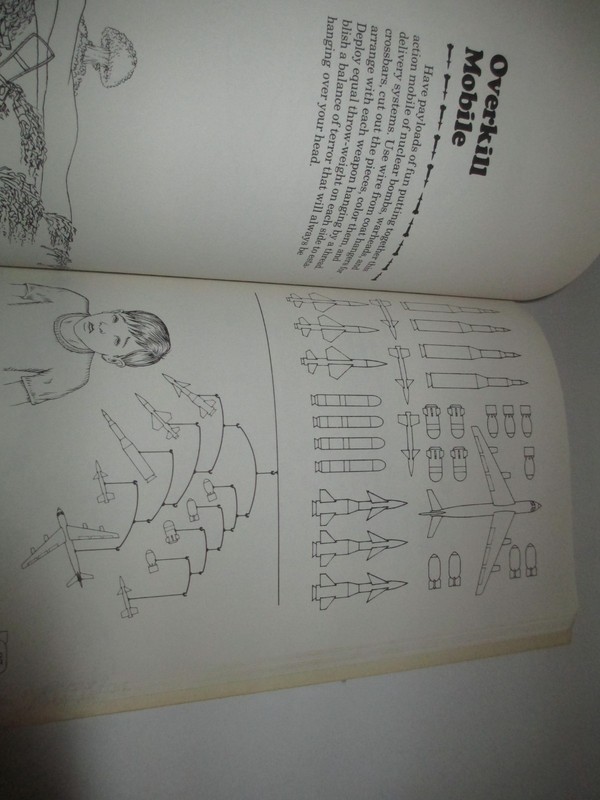 Rare Vintage The NUCLEAR WAR FUN BOOK 1982 Weird Satire Creepy OOP Games to Play gallery