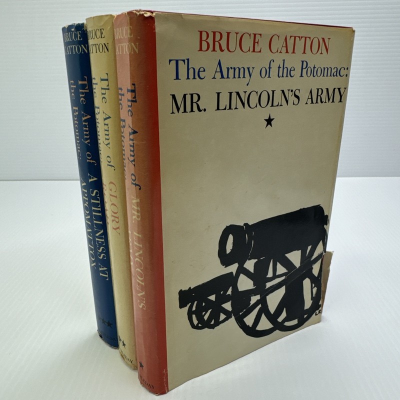 Bruce Catton The Army of the Potomac Series Trilogy Book Club ED 1962 Hardcovers