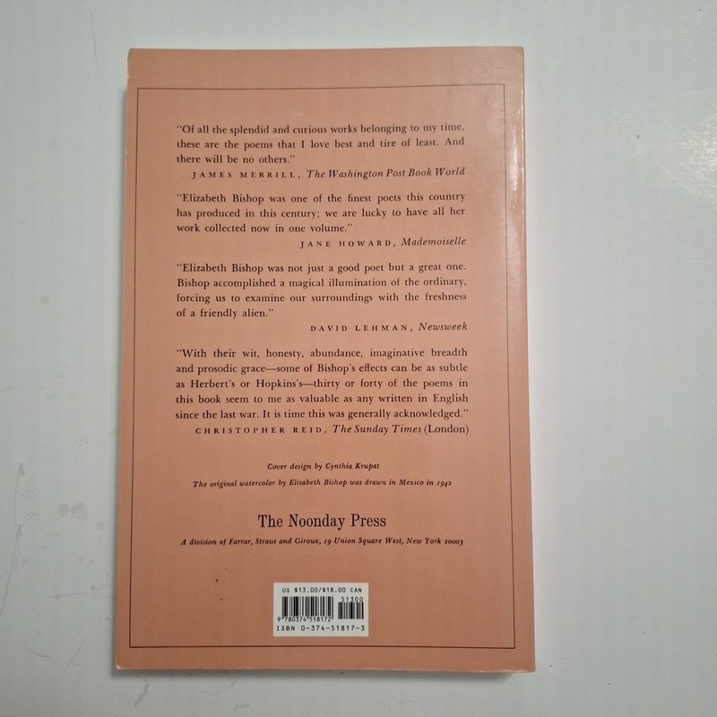 Complete Poems, 1927-1979 by Elizabet Bishop and Elizabeth Bishop (1984,... gallery