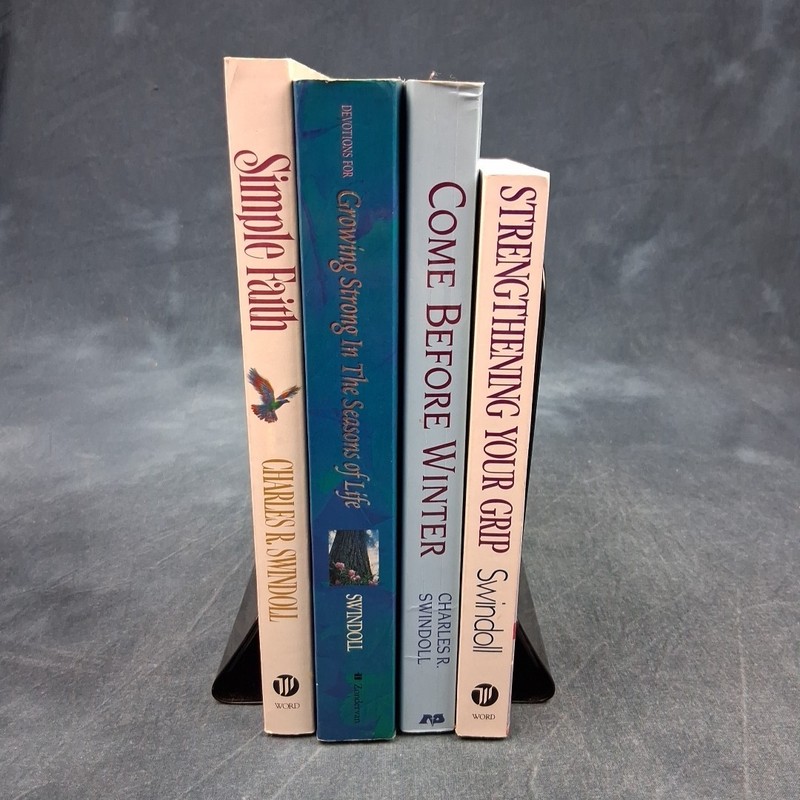 Charles Swindoll Book Lot 4 PB Growing Strong Come Before Winter Bundle gallery