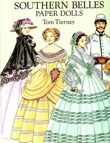 Southern Belles Paper Dolls (Dover Paper – Paperback, by Tom Tierney – Very Good