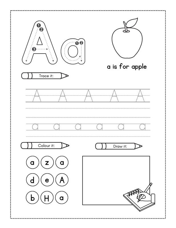 DIGITAL CONTENT - Alphabet Preschool Color Kids-Activity-Book 120 Pages gallery