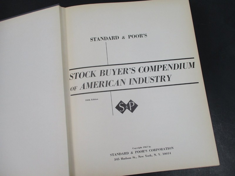 Stock Buyer's Compendium of American Industry by Standard & Poor's 1967 5th Ed gallery