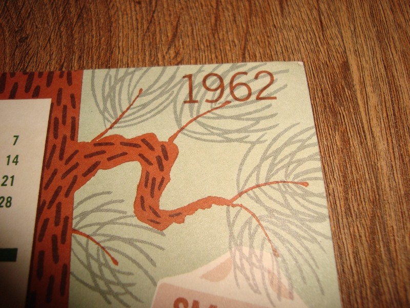 Vintage 1962 Calander State Forestry Department US Dept Agriculture Single Page gallery