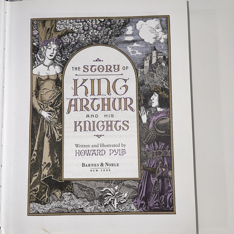 THE STORY OF KING ARTHUR AND HIS KNIGHTS by Howard Pyle Deluxe Leather Bound NEW gallery