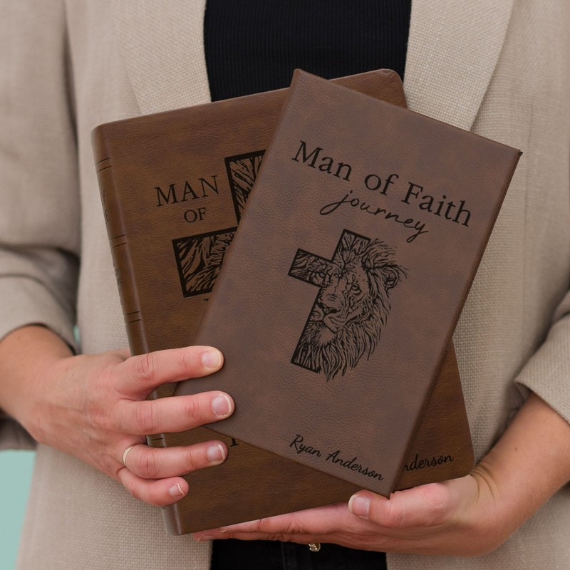Personalized NASB Wide-Margin Reference Bible & Prayer Journal Set, Baptism Gift
