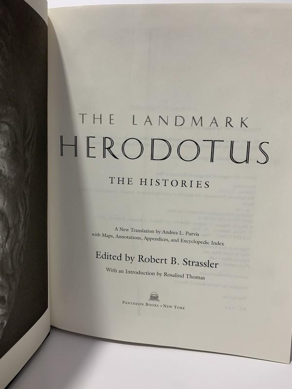 The Landmark Herodotus The Histories HC DJ 2007 First Edition Pantheon New gallery